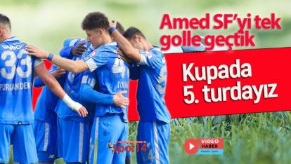 BOLUSPOR AMED SF'Yİ TEK GOLLE GEÇEREK TURLADI