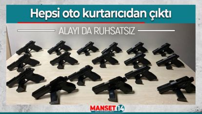 JANDARMA'NIN DURDURDUĞU OTO KURTARICIDAN CEPHANELİK ÇIKTI