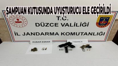 ŞAMPUAN KUTUSUNDA UYUŞTURUCU ELE GEÇİRİLDİ