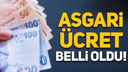 SON DAKİKA... ASGARİ ÜCRET AÇIKLANDI