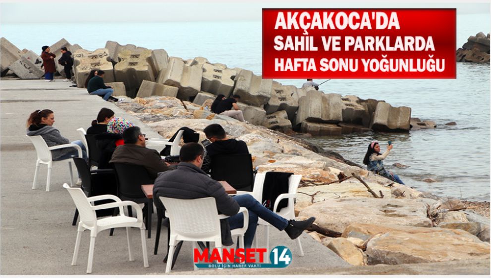 AKÇAKOCA'DA SAHİL VE PARKLARDA HAFTA SONU YOĞUNLUK OLUŞTU