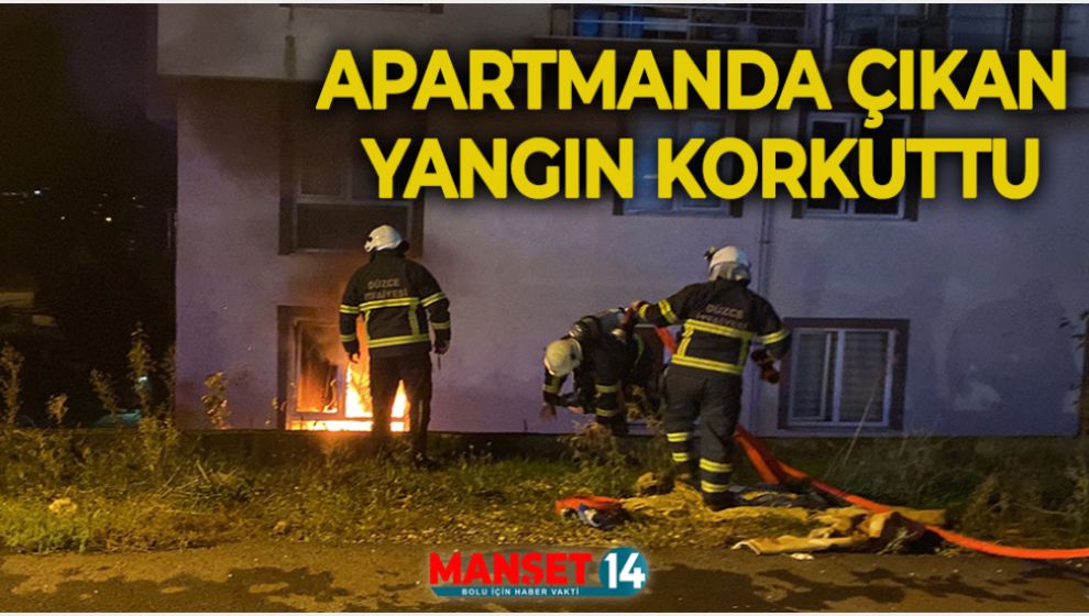 APARTMANDA ÇIKAN YANGIN KORKUTTU