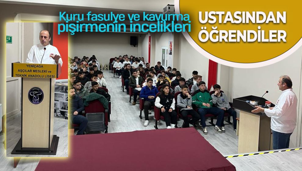 KURU FASULYE VE KAVURMA PİŞİRMENİN İNCELİKLERİNİ USTASINDAN ÖĞRENDİLER