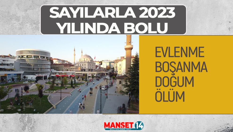 2023'DE BOLU'DA KAÇ ÇİFT EVLENDİ, KAÇ ÇİFT BOŞANDI?