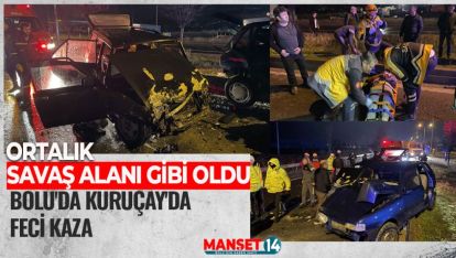 BOLU'DA KURUÇAY'DA FECİ KAZA: ÇOK SAYIDA YARALI VAR!