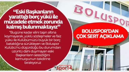 BOLUSPOR "ESKİ BAŞKANLARA" VERDİ VERİŞTİRDİ