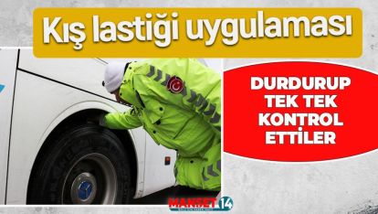 OTOBÜSLERE KIŞ LASTİĞİ UYGULAMASI