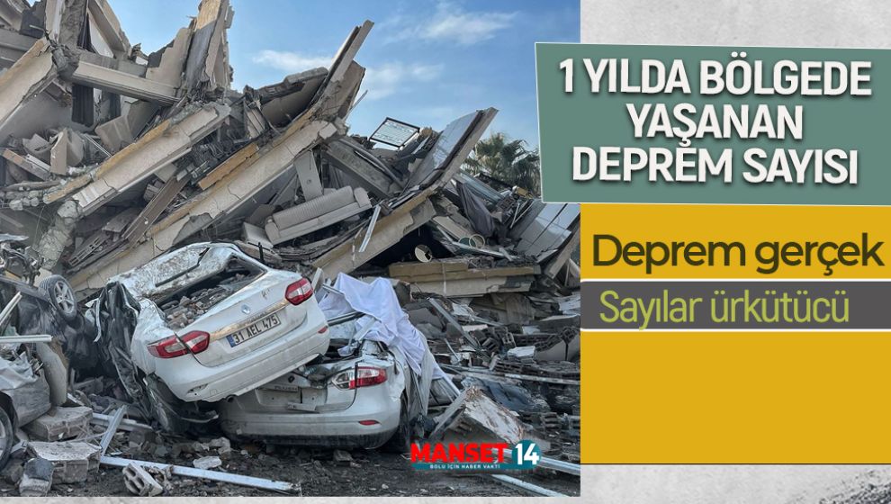 06 ŞUBAT'TAN BU YANA BÖLGEDE BİR YILDA KAÇ DEPREM YAŞANDI?