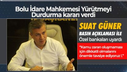 AK PARTİ İL BAŞKANI SUAT GÜNER'DEN YAZILI BASIN AÇIKLAMASI