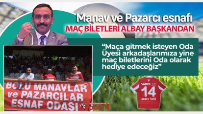 ALBAY BAŞKANDAN MANAV VE PAZAR ESNAFINA BOLUSPOR ÇAĞRISI