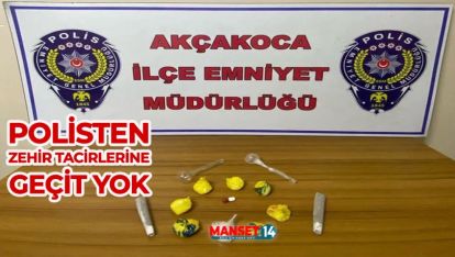 POLİSTEN ZEHİR TACİRLERİNE GEÇİT YOK