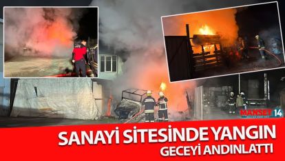 SANAYİ SİTESİNDE ÇIKAN YANGIN 2 KATLI YAPIYI KÜL ETTİ