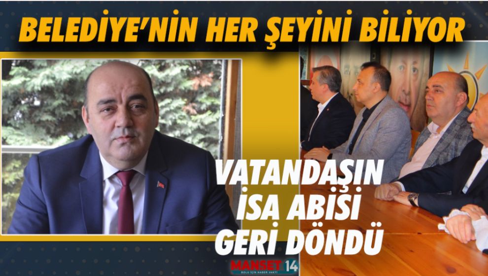 BOLU BELEDİYESİNİN EFSANE İSMİ SAHALARDA