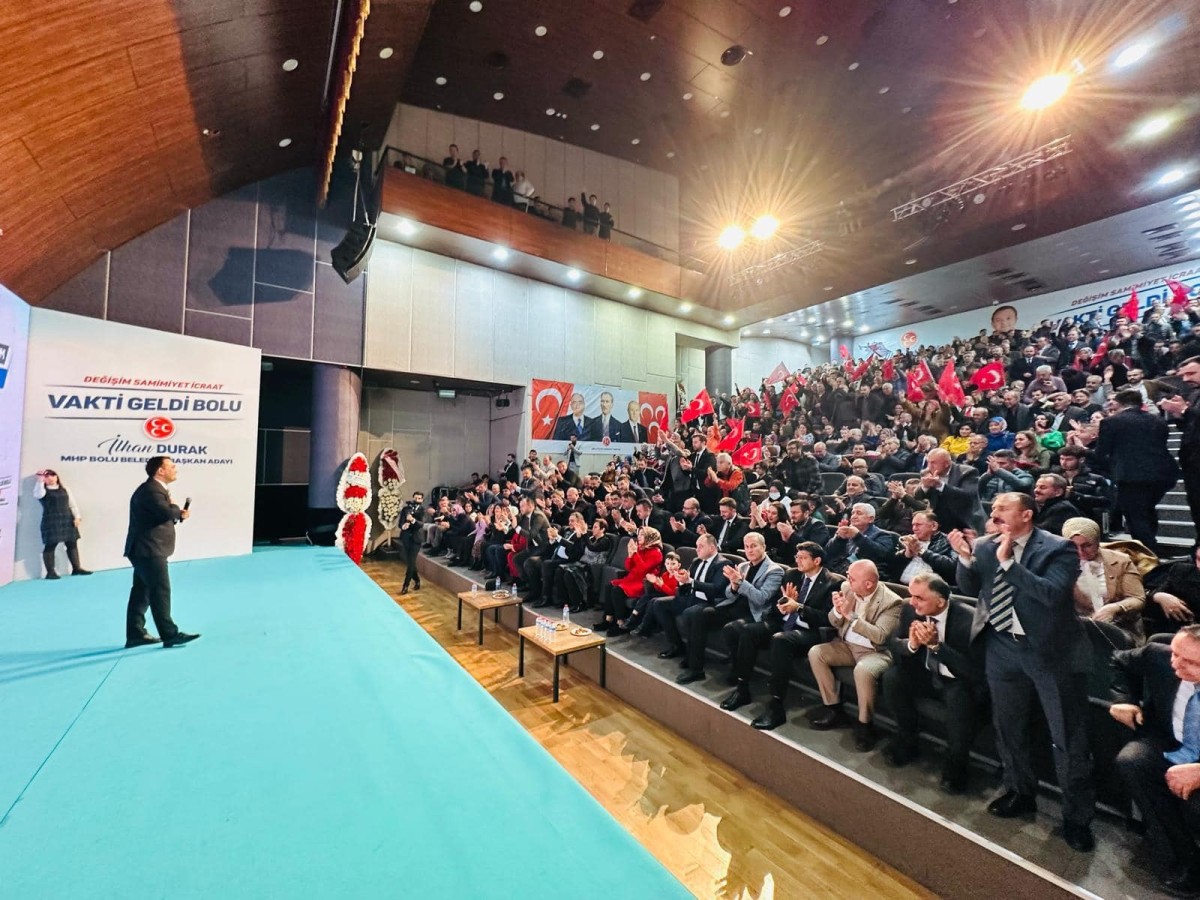 MHP BOLU BELEDİYE BAŞKAN ADAYI İLHAN DURAK BİR KAMYON PROJE İLE GELDİ