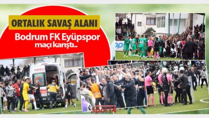 BAŞKANLAR SAHAYA İNDİ, BİR FUTBOLCU HASTANELİK OLDU