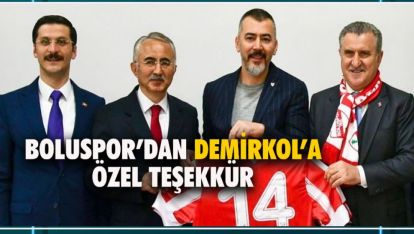 BOLUSPOR'DAN AK PARTİYE ÖZEL TEŞEKKÜR GELDİ