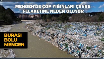 MENGEN'DE ÇÖP YIĞINLARI ÇEVRE FELAKETİNE NEDEN OLUYOR