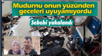 MUDURNU'YU RESMEN SOYUP SOĞANA ÇEVİRMİŞTİ. YAKALANDI