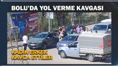 YOL VERME KAVGASINDA YUMRUKLAR KONUŞTU