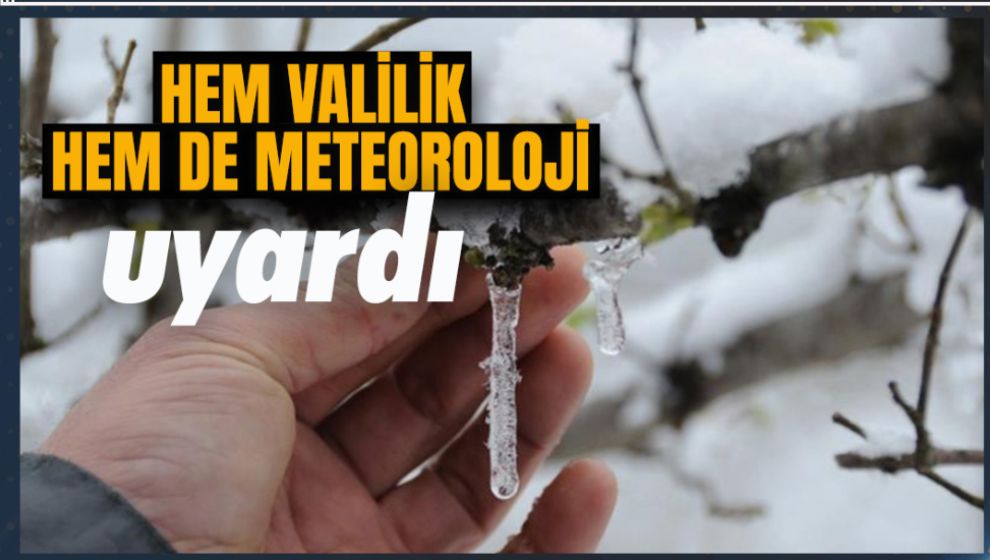 METEOROLOJİDEN ÇİFTÇİLERE ZİRAİ DON UYARISI