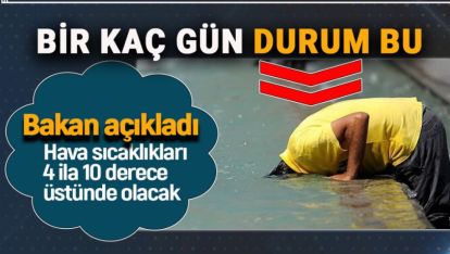 BİR KAÇ GÜN "PEK ISCAK" OLACAK