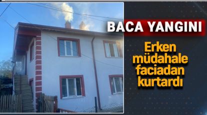 BOLU'DA BACA YANGINI EVİ SARMADAN SÖNDÜRÜLDÜ