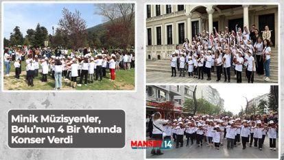 DEPREMZEDE KÜÇÜK MÜZİSYENLERDEN BOLU'DA KEMAN KONSERİ