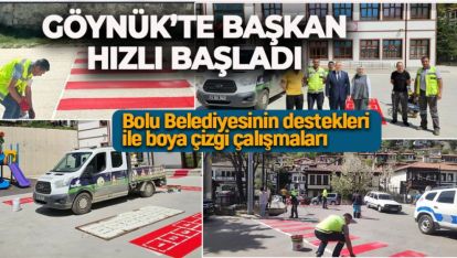 GÖYNÜK'TE BAŞKAN ALİ ORAL HIZLI BAŞLADI