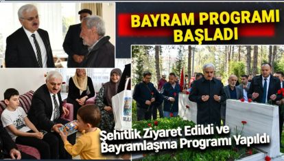 VALİLİK BAYRAM KUTLAMA PROGRAMINA AREFE GÜNÜNDEN BAŞLADI