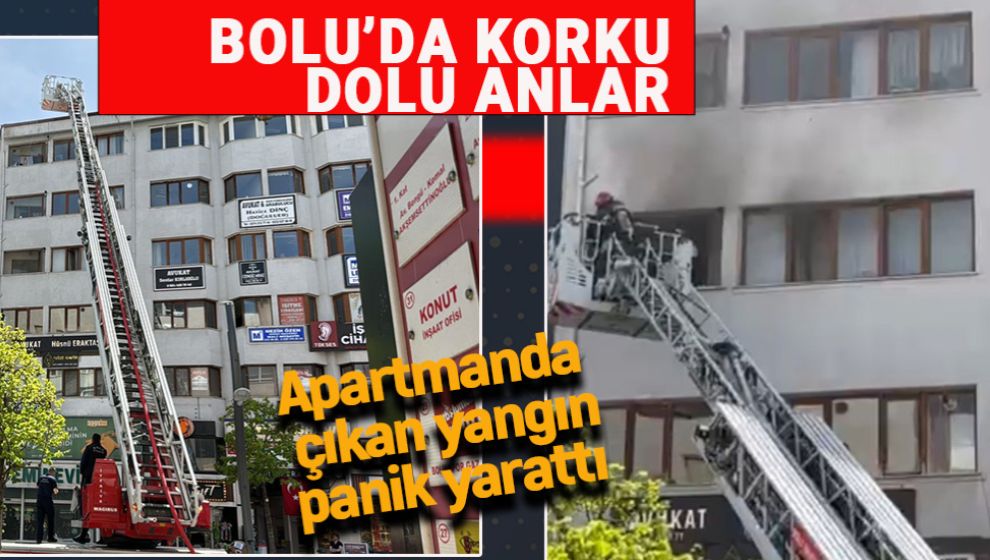 APARTMANIN 4. KATINDA ÇIKAN YANGIN PANİK YARATTI