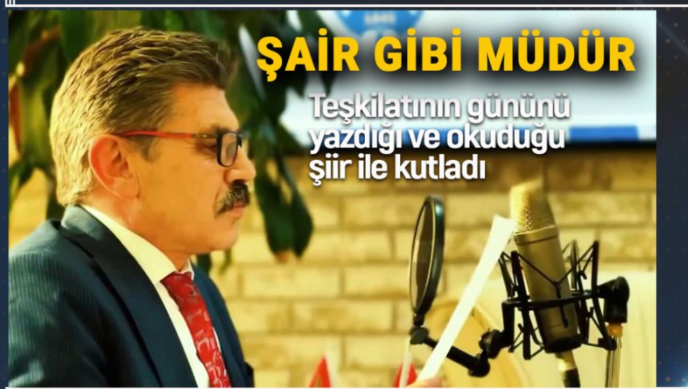 EMNİYET MÜDÜRÜMÜZ TEŞKİLATININ GÜNÜNÜ ŞİİRİ İLE KUTLADI