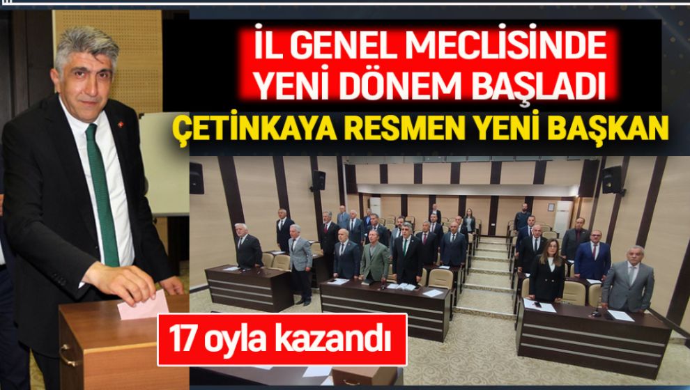 İL GENEL MECLİSİNDE BAŞKAN 