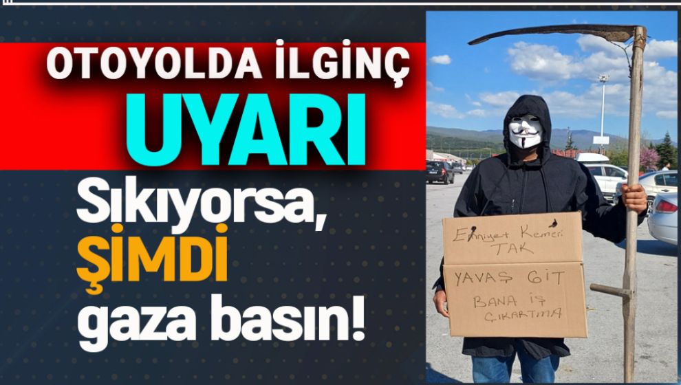 OTOYOL'DA BİR MOTOKURYE SÜRÜCÜLERİ BÖYLE UYARDI!