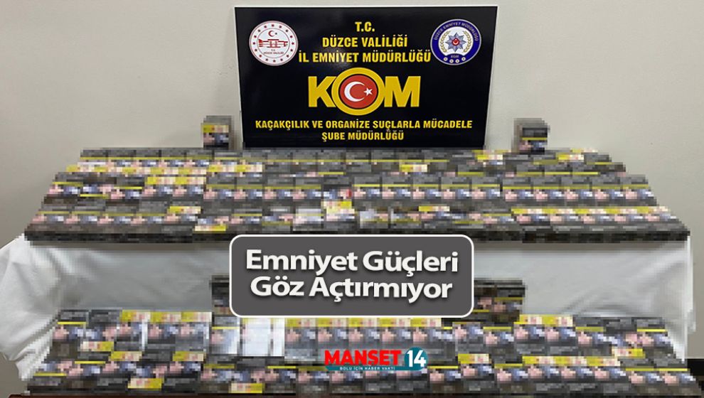 340 PAKET KAÇAK SİGARAYA EL KONULDU