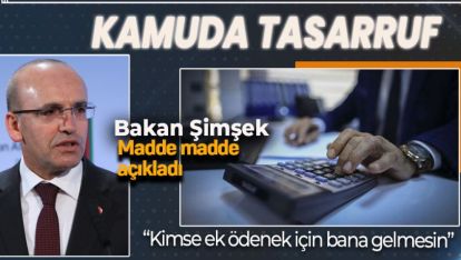 KAMUDA TASARRUF PAKETİ AÇIKLANDI