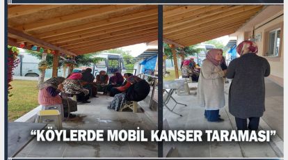 KÖYLERDE KANSER TARAMASI DEVAM EDİYOR