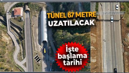 TÜNEL 300 TON KULLANILACAK ÇELİK İLE 67 METRE UZATILACAK