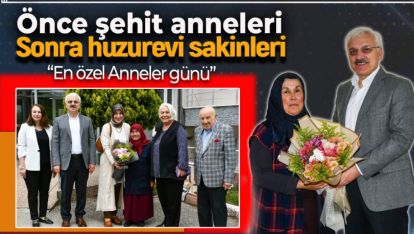 VALİ KILIÇ VE EŞİNDEN ÇOK ÖZEL ANNELER GÜNÜ KUTLAMASI