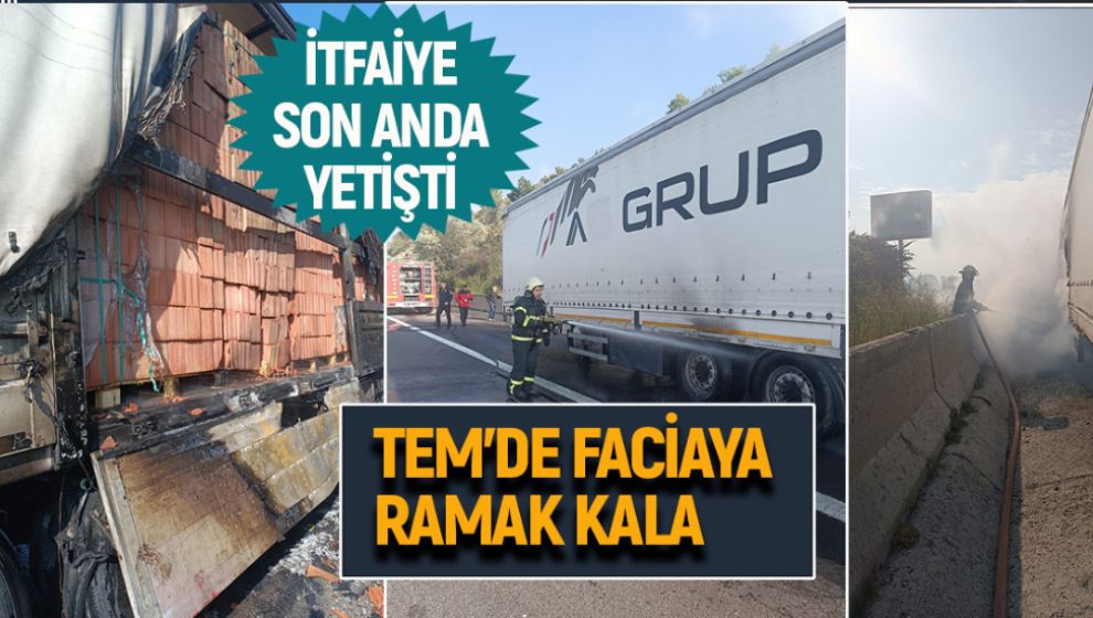 TEM OTOYOLUNDA FACİAYA RAMAK KALA!