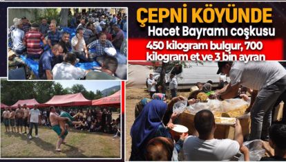 ÇEPNİ KÖYÜ HACET BAYRAMINA BİNLER KATILDI