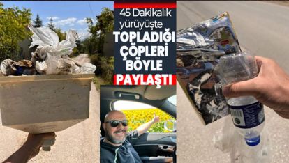 ÇEVRECİ ECZACI 45 DAKİKADA BU KADAR ÇÖP TOPLAYABİLDİ