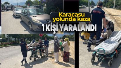 KARACASU YOLUNDA OTOMOBİL İLE MOTOSİKLET ÇARPIŞTI