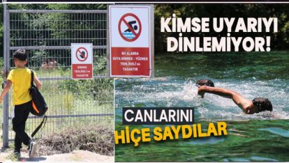 SERİNLEMEK İÇİN CANLARINI RİSKE ATTILAR