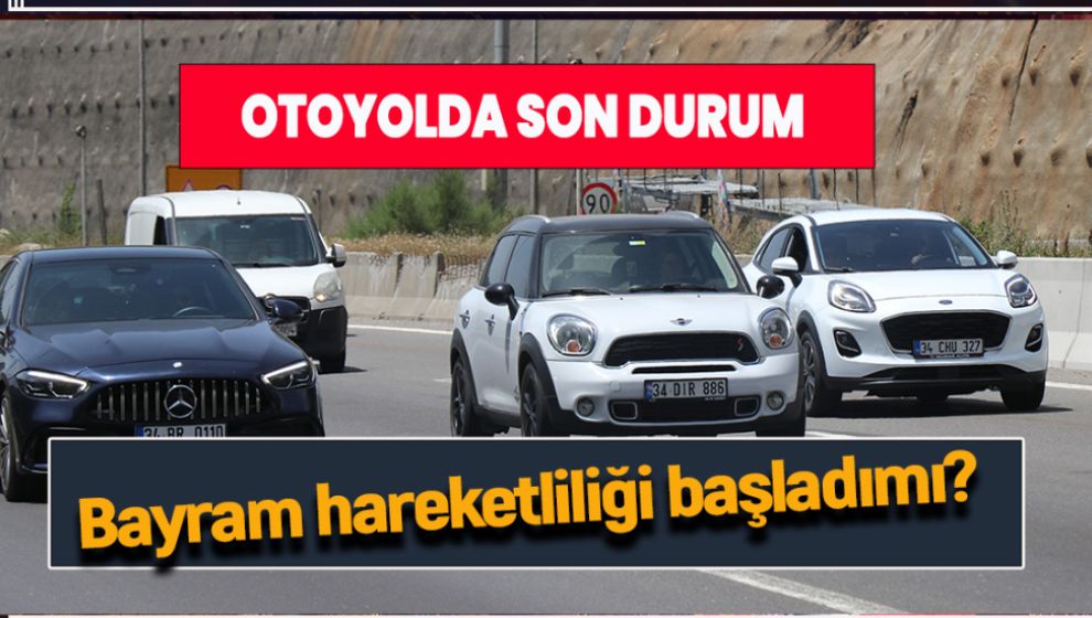 BOLU'DA BAYRAM GÖÇÜ BAŞLADI. TRAFİK YOĞUNLAŞIYOR