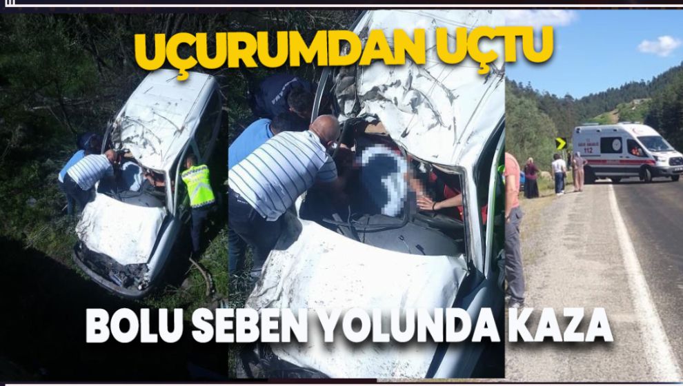 KONTROLDEN ÇIKAN HAFİF TİCARİ ARAÇ UÇURUMDAN UÇTU: 1 YARALI