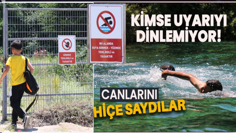 SERİNLEMEK İÇİN CANLARINI RİSKE ATTILAR