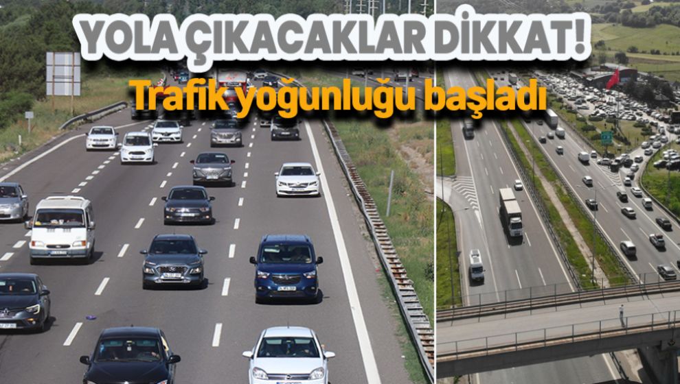 TEM'DE VE BOLU DAĞINDA TRAFİK YOĞUNLAŞTI