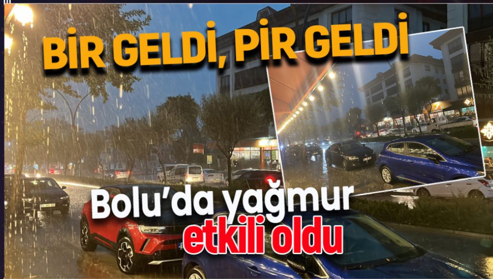 BOLU'DA SAĞANAK HAYATI FELÇ ETTİ