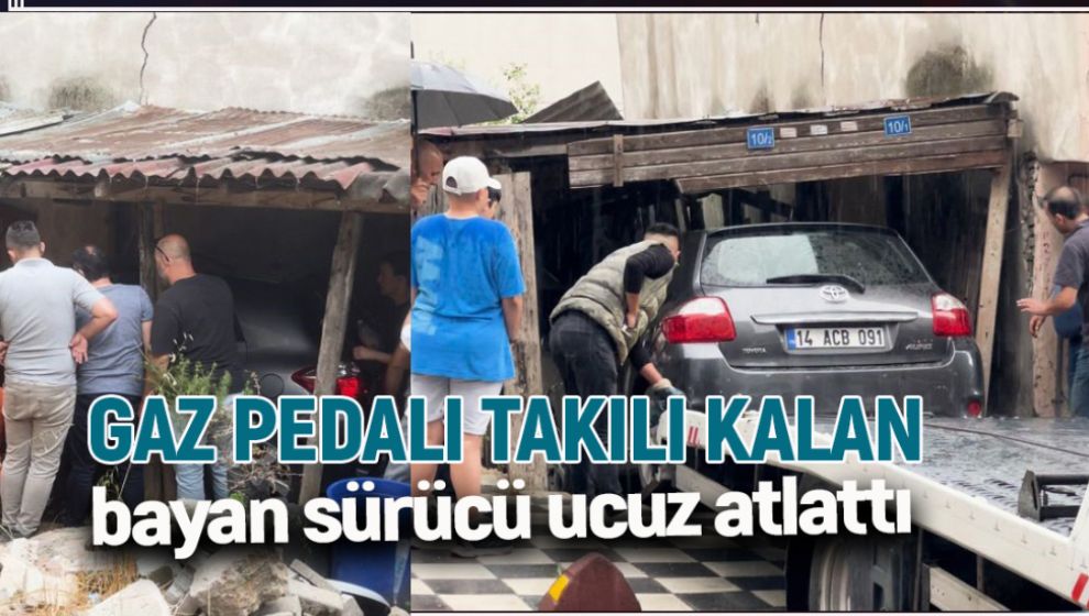 GAZ PEDALI TAKILI KALAN BAYAN SÜRÜCÜ UCUZ ATLATTI