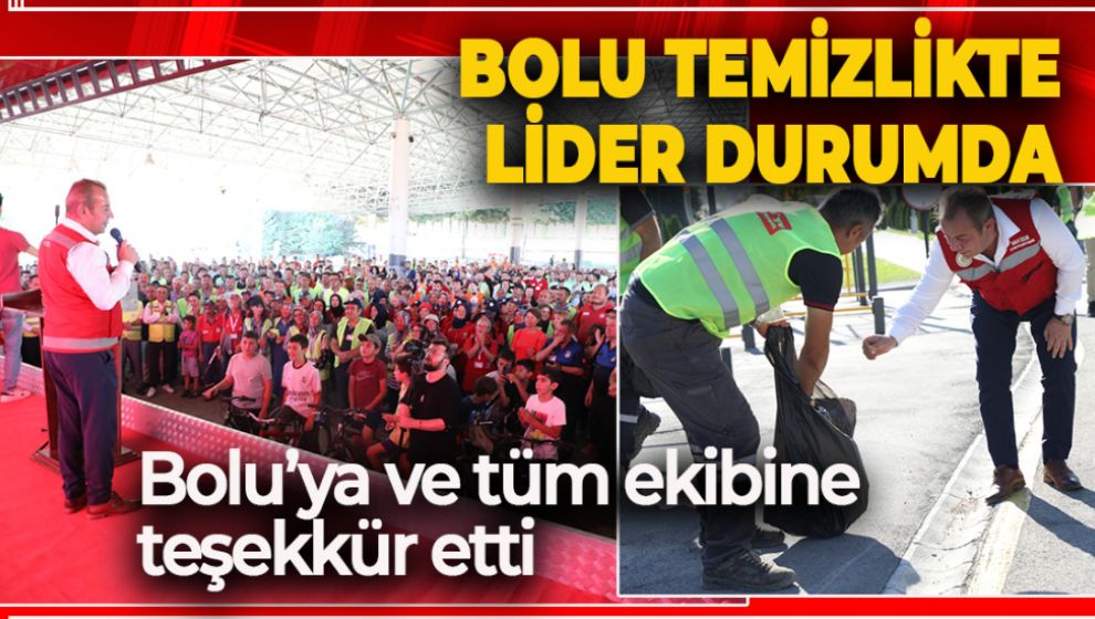 BOLU BELEDİYESİ TEMİZLİK SEFERBERLİĞİNDE TAM KADRO SAHADAYDI